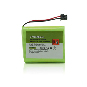 PK-0030 Ni-MH AA * 3 3.6V 1600mAh teléfono inalámbrico Batería recargable